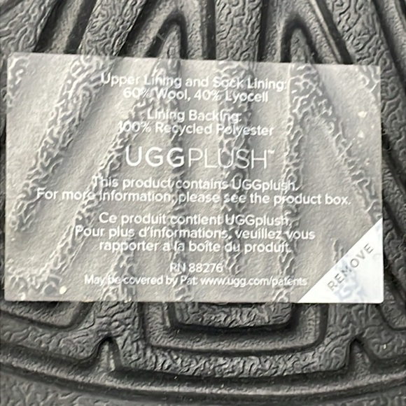 New UGG Mini Braid Boot Short Sheepskin Fur Black 1148930 Sz 5 - Picture 14 of 15